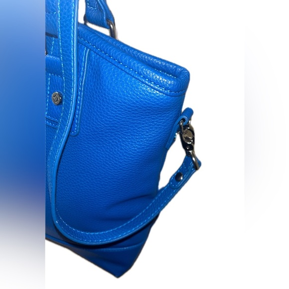 Jewell Thirty One Pebble Blue Cobalt Crossbody Large Tote with Strap - Picture 5 of 16